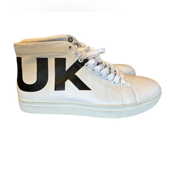 French Connection Other - French Connection UK (FCUK) Triomphe Leather high top sneakers in white size 9